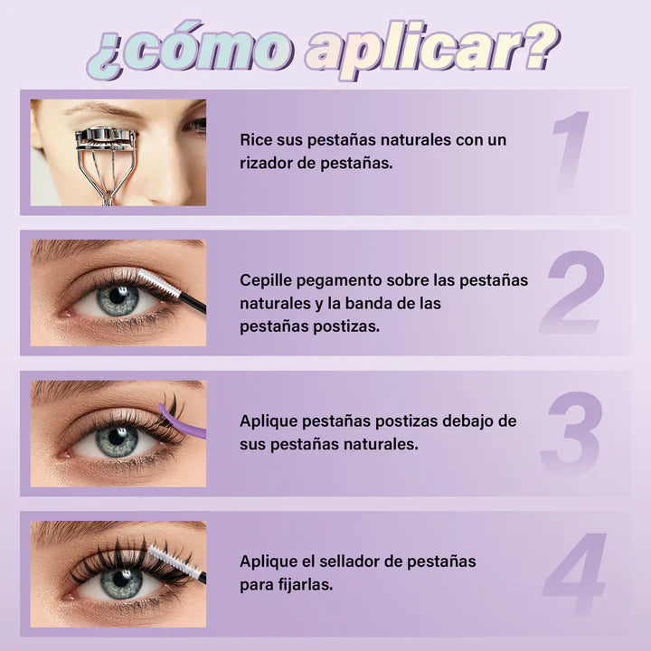 KIT EXTENSIONES DE PESTAÑAS EN CASA